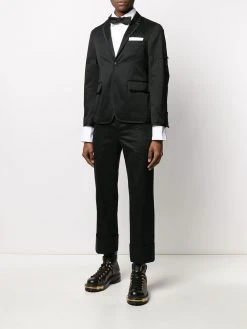 Thom Browne straight-leg twill cotton trousers