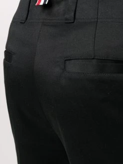 Thom Browne straight-leg twill cotton trousers