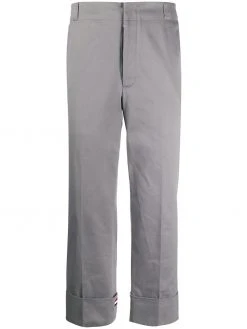 Thom Browne twill beltloop straight trousers