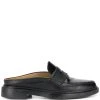 Thom Browne pebbled leather penny loafer mules