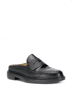 Thom Browne pebbled leather penny loafer mules