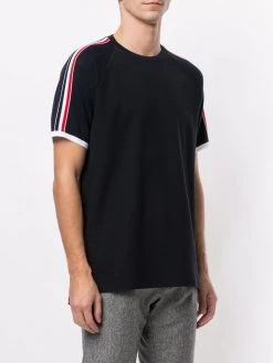 Coupon ❤️ Thom Browne Classic pique short raglan sleeve T shirt t-shirts of men ⭐ 7 Thom Browne classic pique short raglan sleeve T-shirt