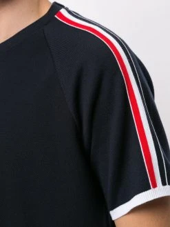 Coupon ❤️ Thom Browne Classic pique short raglan sleeve T shirt t-shirts of men ⭐ 9 Thom Browne classic pique short raglan sleeve T-shirt