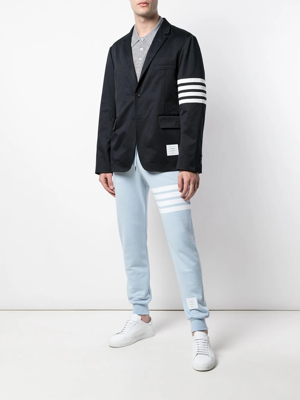 Flash Sale 💯 Thom Browne Four bar detailed track pants sweatpants of men ✔️ 2 Thom Browne four-bar detailed track pants