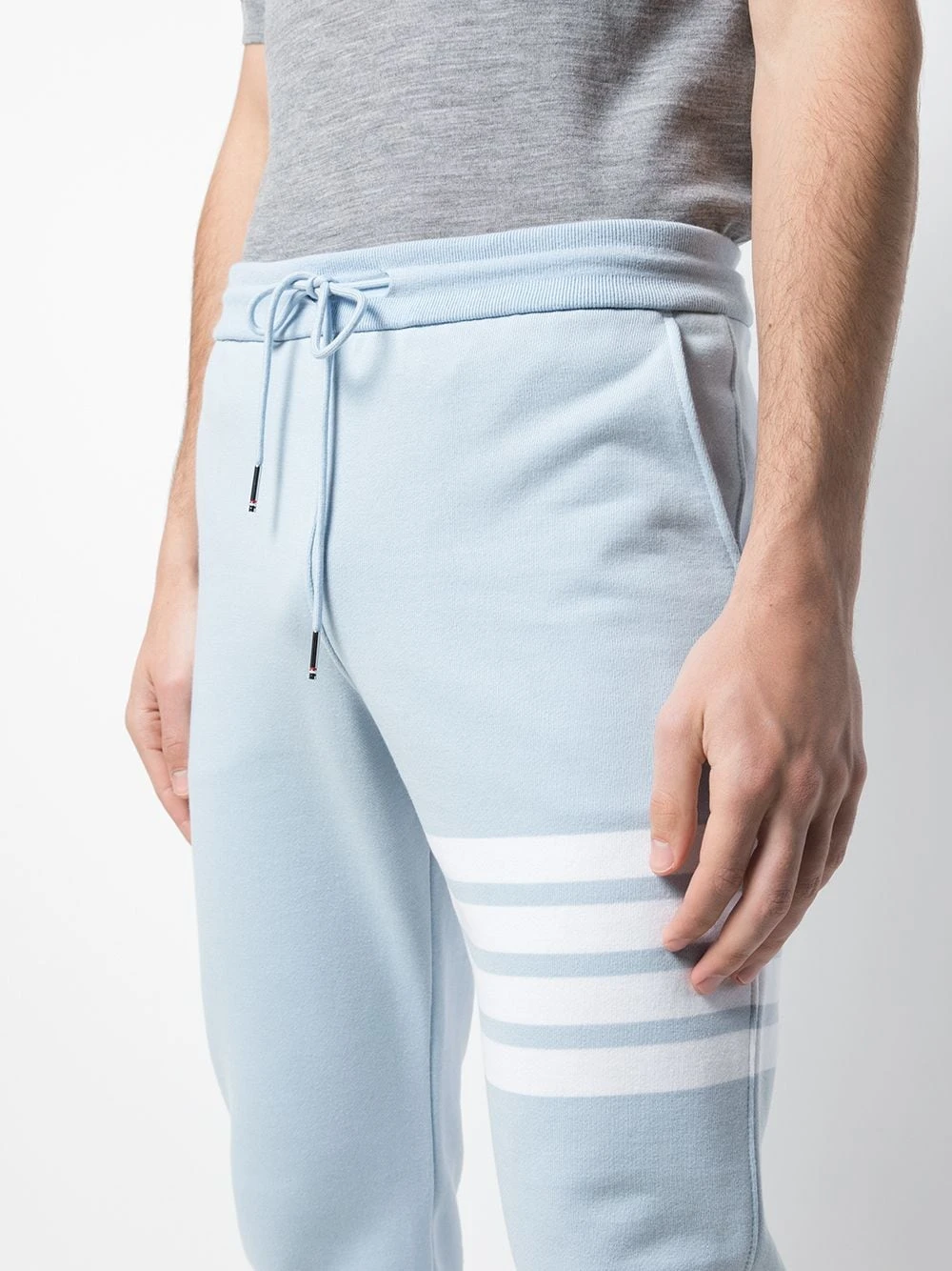 Flash Sale 💯 Thom Browne Four bar detailed track pants sweatpants of men ✔️ 5 Thom Browne four-bar detailed track pants