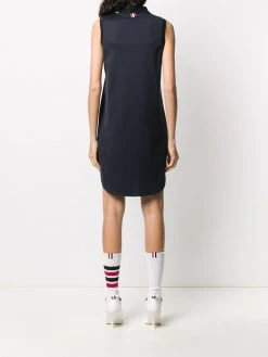 Coupon ❤️ Thom Browne 4 Bar intarsia sleeveless shirt dress day dresses of women 🧨 10 Thom Browne 4-Bar intarsia sleeveless shirt dress