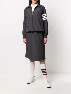 Thom Browne tricolor flyweight tech zip-gusset 4-Bar jacket