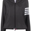 Thom Browne tricolor flyweight tech zip-gusset 4-Bar jacket