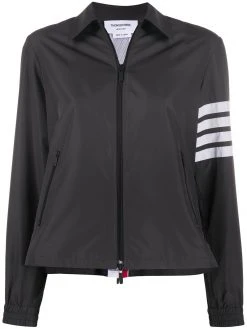 Thom Browne tricolor flyweight tech zip-gusset 4-Bar jacket