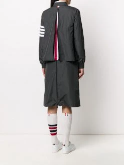 Brand new π Thom Browne Tricolor flyweight tech zip gusset 4 Bar jacket fitted jackets of women β 11 Thom Browne tricolor flyweight tech zip-gusset 4-Bar jacket