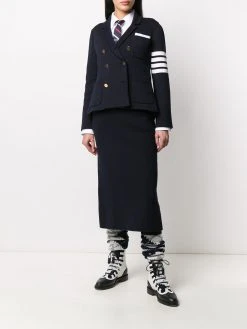 Thom Browne 4-Bar double-face wool double-breasted jacket