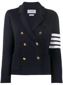 Thom Browne 4-Bar double-face wool double-breasted jacket