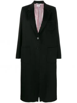 Thom Browne elongated cashemre zibeline sack overcoat