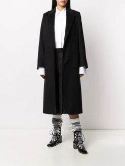 Thom Browne elongated cashemre zibeline sack overcoat