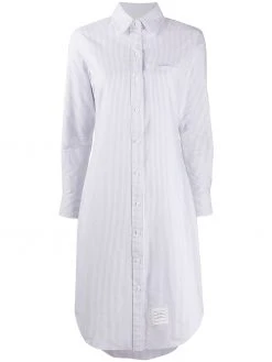 Thom Browne university-stripe Oxford shirt dress