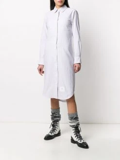 Thom Browne university-stripe Oxford shirt dress
