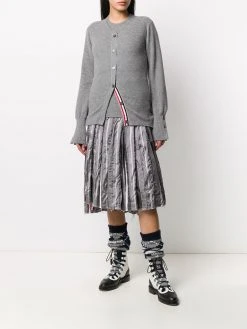 Thom Browne RWB stripe piqué-stitch cardigan