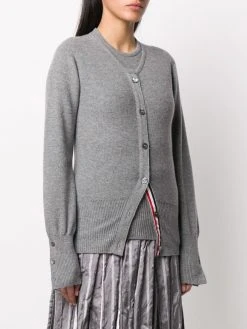 Wholesale 🤩 Thom Browne RWB stripe piqué stitch cardigan cardigans of women 🥰 7 Thom Browne RWB stripe piqué-stitch cardigan