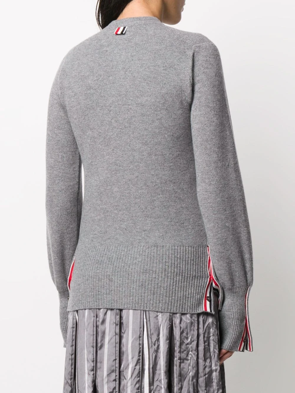 Wholesale 🤩 Thom Browne RWB stripe piqué stitch cardigan cardigans of women 🥰 4 Thom Browne RWB stripe piqué-stitch cardigan