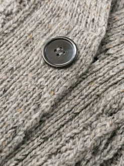 Thom Browne aran cable-knit 4-Bar cardi-coat