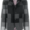Thom Browne Shetland wool patchwork-effect shrunken blazer