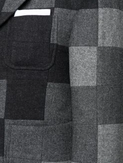 Thom Browne Shetland wool patchwork-effect shrunken blazer