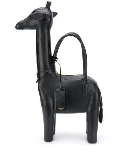 Thom Browne Giraffe pebbled leather tote bag