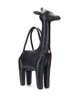 Thom Browne Giraffe pebbled leather tote bag