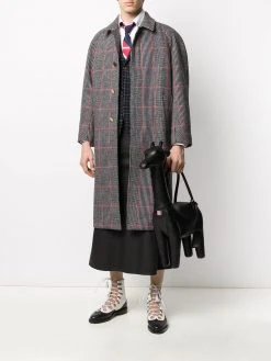 Thom Browne Giraffe pebbled leather tote bag