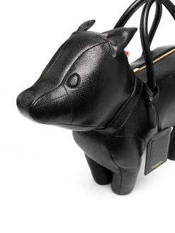 Thom Browne FOX BAG IN PEBBLE GRAIN LEATHER