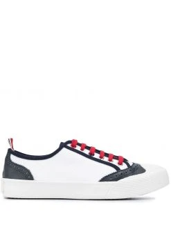 Thom Browne leather-trim sneakers