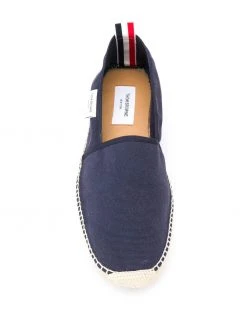 Thom Browne logo-label canvas espadrilles