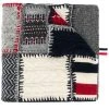 Thom Browne Holiday patchwork tweed crochet scarf