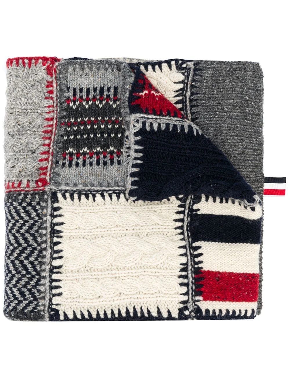 Wholesale β Thom Browne Holiday patchwork tweed crochet scarf scarves of men π₯ 1 Thom Browne Holiday patchwork tweed crochet scarf