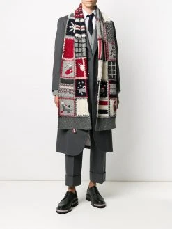 Wholesale β Thom Browne Holiday patchwork tweed crochet scarf scarves of men π₯ 4 Thom Browne Holiday patchwork tweed crochet scarf