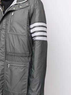 New β¨ Thom Browne 4 Bar long hooded parka coat parkas of men π― 9 Thom Browne 4-Bar long hooded parka coat