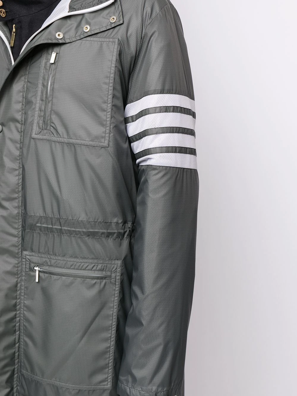 New β¨ Thom Browne 4 Bar long hooded parka coat parkas of men π― 5 Thom Browne 4-Bar long hooded parka coat