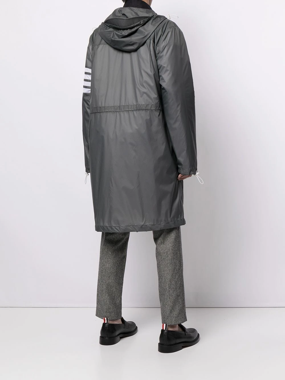 New β¨ Thom Browne 4 Bar long hooded parka coat parkas of men π― 4 Thom Browne 4-Bar long hooded parka coat