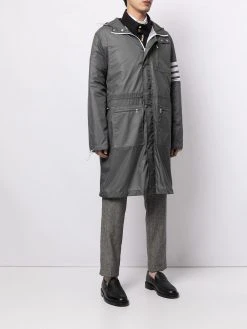 New β¨ Thom Browne 4 Bar long hooded parka coat parkas of men π― 7 Thom Browne 4-Bar long hooded parka coat