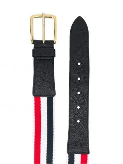 Thom Browne pebbled leather belt