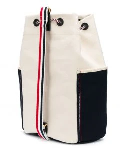 Thom Browne double-face canvas sailor bag