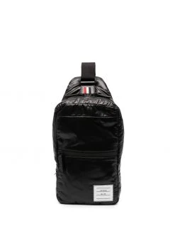 Thom Browne logo-patch crossbody backpack