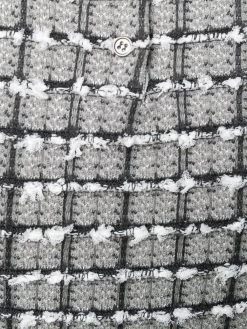 Outlet π Thom Browne Windowpane jacquard short sleeve T shirt t-shirts & jersey shirts of women π 9 Thom Browne windowpane jacquard short-sleeve T-shirt