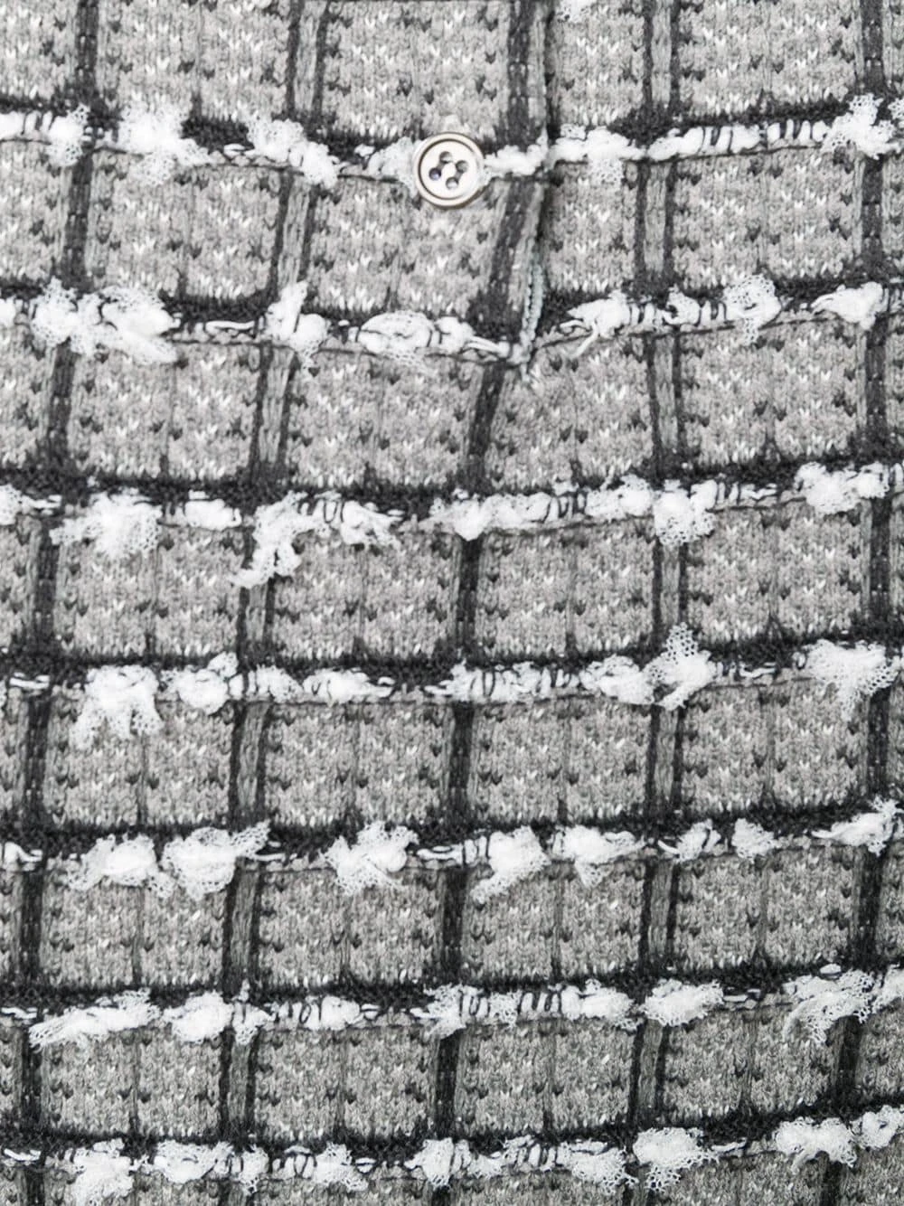 Outlet π Thom Browne Windowpane jacquard short sleeve T shirt t-shirts & jersey shirts of women π 5 Thom Browne windowpane jacquard short-sleeve T-shirt