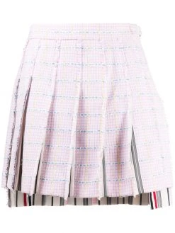 Thom Browne dropped back pleated mini skirt
