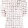 Thom Browne windowpane jacquard short-sleeve T-shirt
