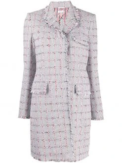 Thom Browne single-breasted tweed coat