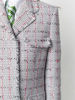 Thom Browne single-breasted tweed coat