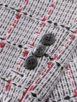 Thom Browne single-breasted tweed coat