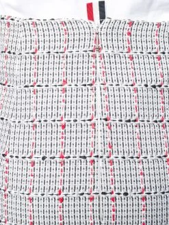Thom Browne windowpane university check tweed pencil skirt